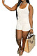 White Sexy Vest Shorts Stakerope Casual Shorts Sets SFM0274-1