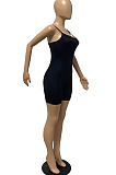 Euramerican Sling Pure Color Sexy Bodycon Jumpsuits FH131