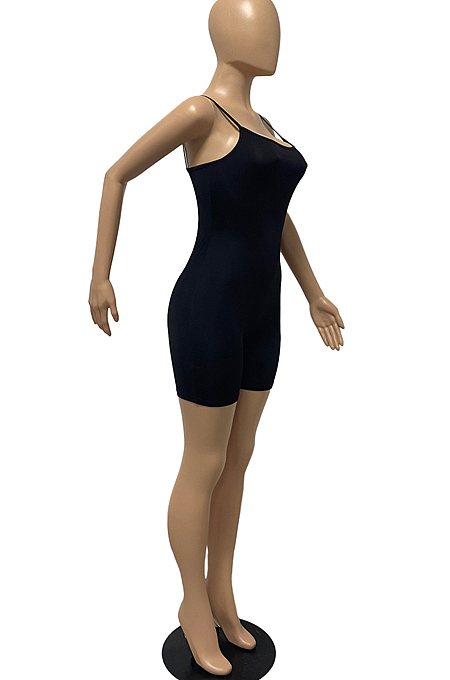 Euramerican Sling Pure Color Sexy Bodycon Jumpsuits FH131