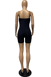 Euramerican Sling Pure Color Sexy Bodycon Jumpsuits FH131