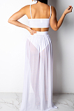 Summer Sexy Sling Vest Chiffon Long Skirts Sets ZS0182