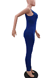 Blue Fashion Vest Sexy Bodycon Jumpsuits TK6183-1