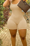 Euramerican Sling Pure Color Sexy Bodycon Jumpsuits FH131