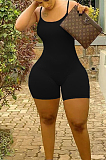 Euramerican Sling Pure Color Sexy Bodycon Jumpsuits FH131