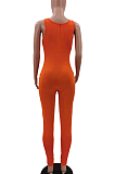 Orange Fashion Vest Sexy Bodycon Jumpsuits TK6183-3