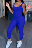 Blue Fashion Vest Sexy Bodycon Jumpsuits TK6183-1