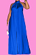 Blue Fashion Sleeveless Backless Casual Wide Leg Jumpsuits MMS8044-4