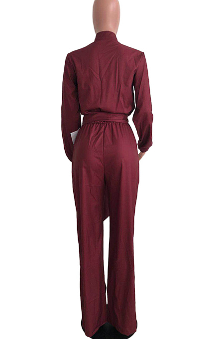 Positioning Print Pocket Casual Jumpsuits AMW8188