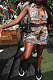 Sun Printing Tassel Vest Sleeveless Sexy Navel Exposure Tops Shorts Sets MLM9073-4