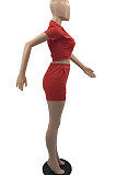 Women Pure Color Fashion Sexy Casual Shorts Sets YMM09079