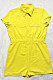 Yellow Euramerican Women Casual Loose Double Pocket Pure Color Short Sleeve Overalls Romper Shorts SDD9365-7