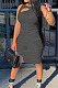 Black Personality Sexy Net Yarn Perspective Dress HG126-1