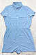 Light Blue Euramerican Women Casual Loose Double Pocket Pure Color Short Sleeve Overalls Romper Shorts SDD9365-5