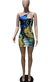 Wave Euramerican Women Sexy Bodycon Package Buttocks Mini Dress ZK0703