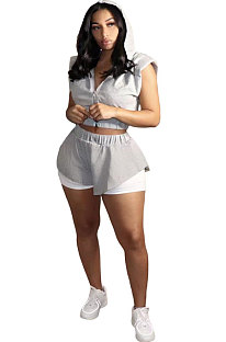 Women Casual Pure Color Shorts Sets （Contain Light Proof Trousers ）AYM5025