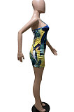 Wave Euramerican Women Sexy Bodycon Package Buttocks Mini Dress ZK0703