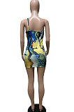 Wave Euramerican Women Sexy Bodycon Package Buttocks Mini Dress ZK0703