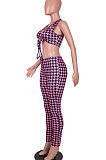 Euramerican Women Knotted Strap Top Long Pants Sets MA6718