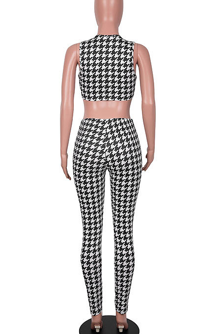 Euramerican Women Knotted Strap Top Long Pants Sets MA6718