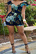 Flower White Euramerican Women Fashion Printing Romper Shorts PY825-3