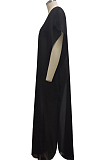 Black Summer Fashion Pearl Chiffon Prevent Bask In Dress SMR10091-2