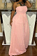 Coral Fashion Sexy Boot Tube Top Shirred Detail Wide Leg Jumpsuits DN8615-5