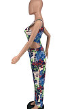 Euramerican Women Printing Casaul Jumpsuits BYL81400