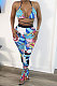 Euramerican Women Lightning Thunder Clouds Pants Sets BYL9010