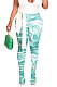 Green Women Sexy Fashion Pattern Printing High Waist Pantihose SDD9518-1