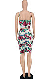 Euramerican Women Condole Belt Top Skirts Sets BYL81200