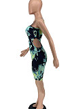 Green Women Hollow Out Romper Shorts BYL9017
