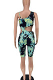 Green Women Hollow Out Romper Shorts BYL9017