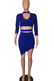 Trendy Sexy Bandage Deep V N eck Package Buttocks Mini Dress WY6407