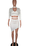 Trendy Sexy Bandage Deep V N eck Package Buttocks Mini Dress WY6407