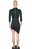 Trendy Sexy Bandage Deep V N eck Package Buttocks Mini Dress WY6407