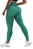 Honeycomb Jacquard Weave Yoga Lady High Waist Sport Carry Buttock Fitness Pants SFM0255