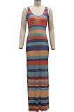 Stripe Euramrican Sexy Super Elastic Net Yarn Prevent Waste Their Beach Dress SMR10149 