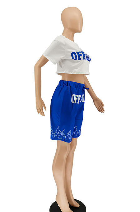 Positioning Printing Casual Sport Two-pieces SMY8078