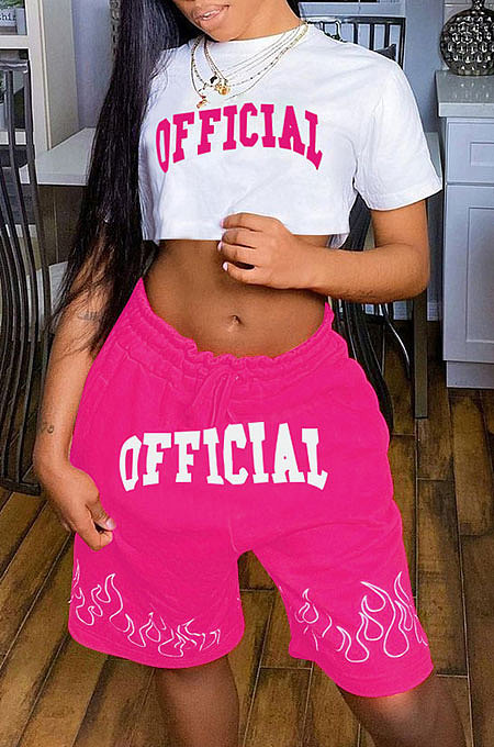 Positioning Printing Casual Sport Two-pieces SMY8078
