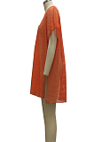 Orange Sexy Fashion Super Elastic Bug Tanlge Prevent Waste Their Beach Dress SMR10370-1
