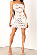 White Women Sexy Hollow Out Boob Tube Top Mini Dress JR3634-3