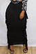 Euramerican Women Tassel Pure Color Skirts JR36391