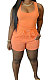 Orange Sexy Vest Shorts Stakerope Casual Shorts Sets SFM0274-9
