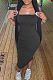 Black Fashion Sexy Sling Long Dress MN8373-1