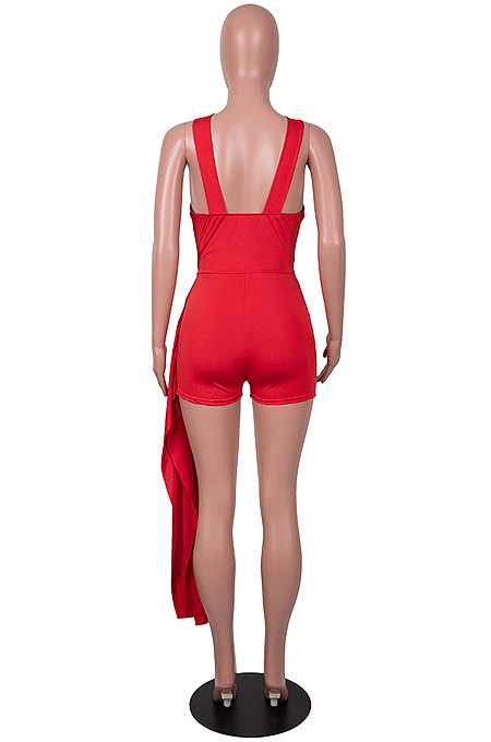 Peacock Blue Srtapless Halter Neck Fashion Sexy Jumpsuits SZS8100-3