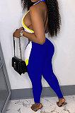 Blue Euramerican Women Trendy Casual Sprot Sexy Pants Sets GLS10010-1