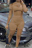 White Night Club Sexy Holow Out Shorts Two Piece FH168-1