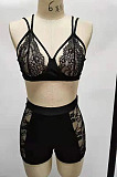 Red Sexy Bud Silk Chest Holder Condole Belt Strapless Shorts Two Piece QZ5292-2