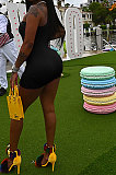 Light Pink Women Sexy Pure Color Mid Waist Hip One Shoulder Mini Dress YM207-1