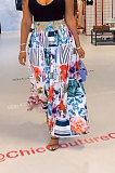 Casual Fashion Print High Waist Wide-Legged Pants SDE3109-2